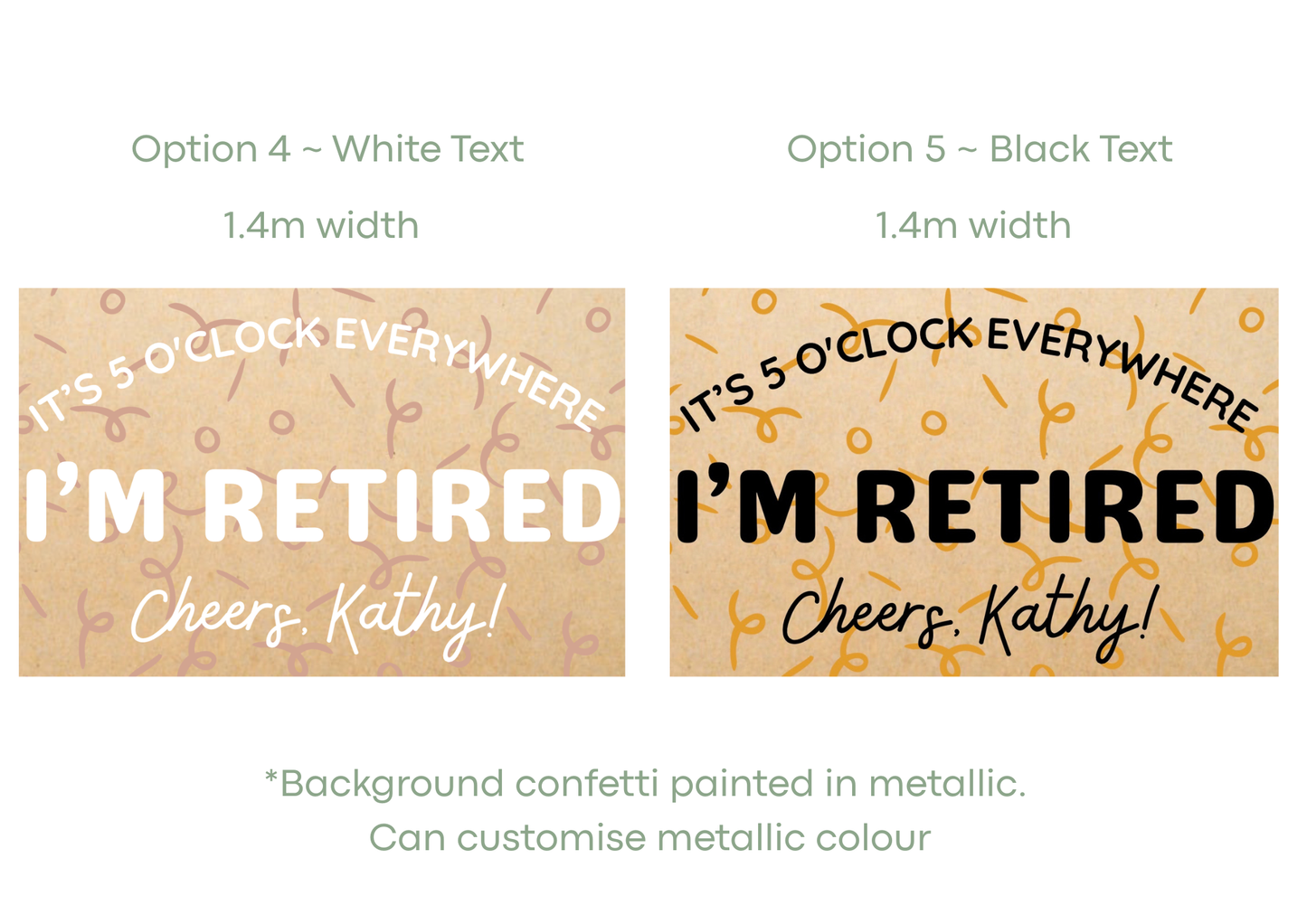 Retirement Banners