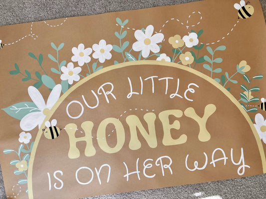 A little honey… Baby Shower Banner
