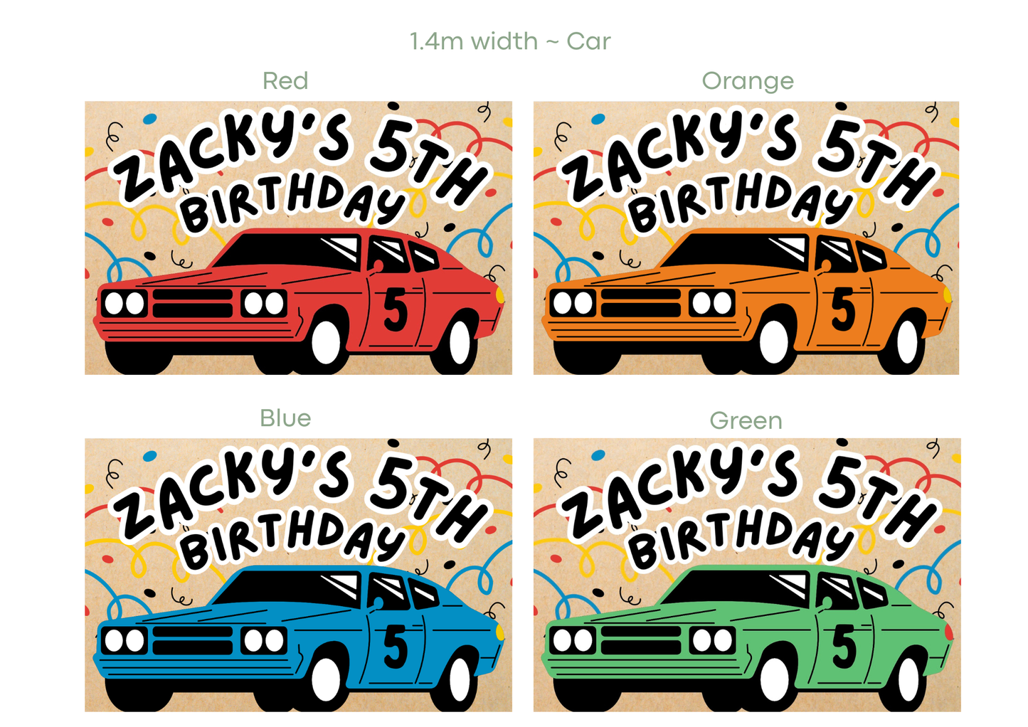 Large Car Icon Banners