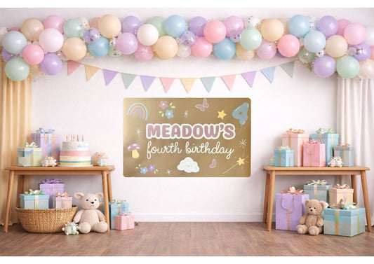 Fairy Kids Birthday Banners
