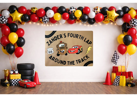 Cars Kids Birthday Banners