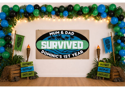 Survivor Kids Birthday Banners