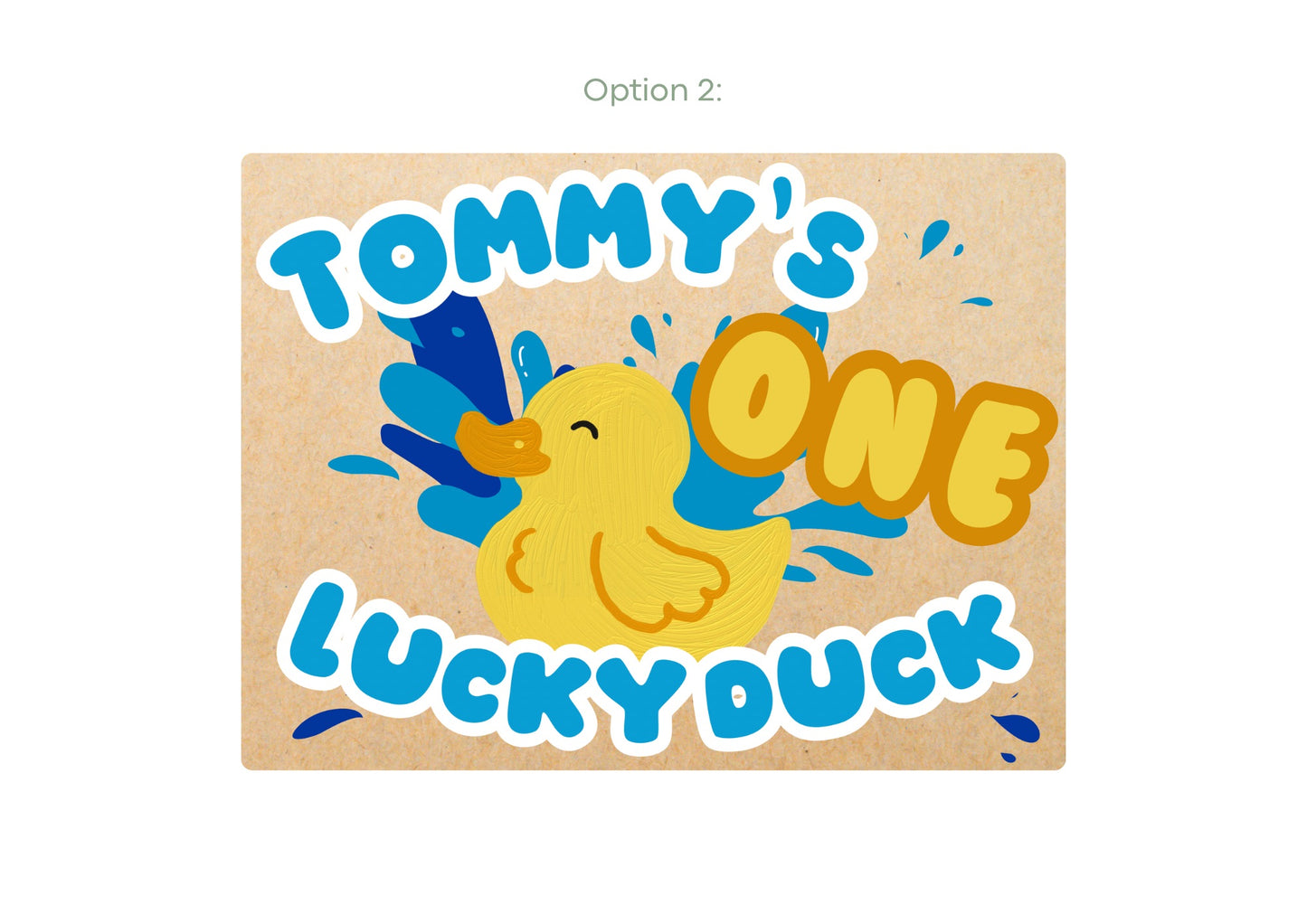 One Lucky Duck Birthday Banners