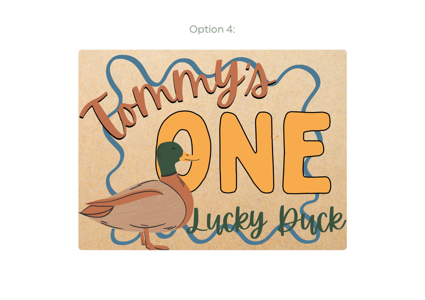 One Lucky Duck Birthday Banners