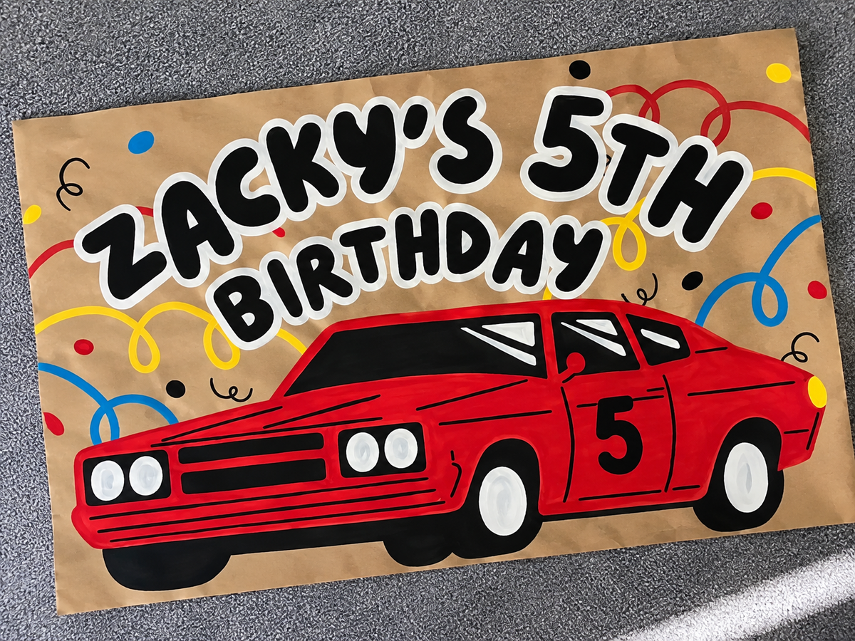 Personalised Car Icon Banner