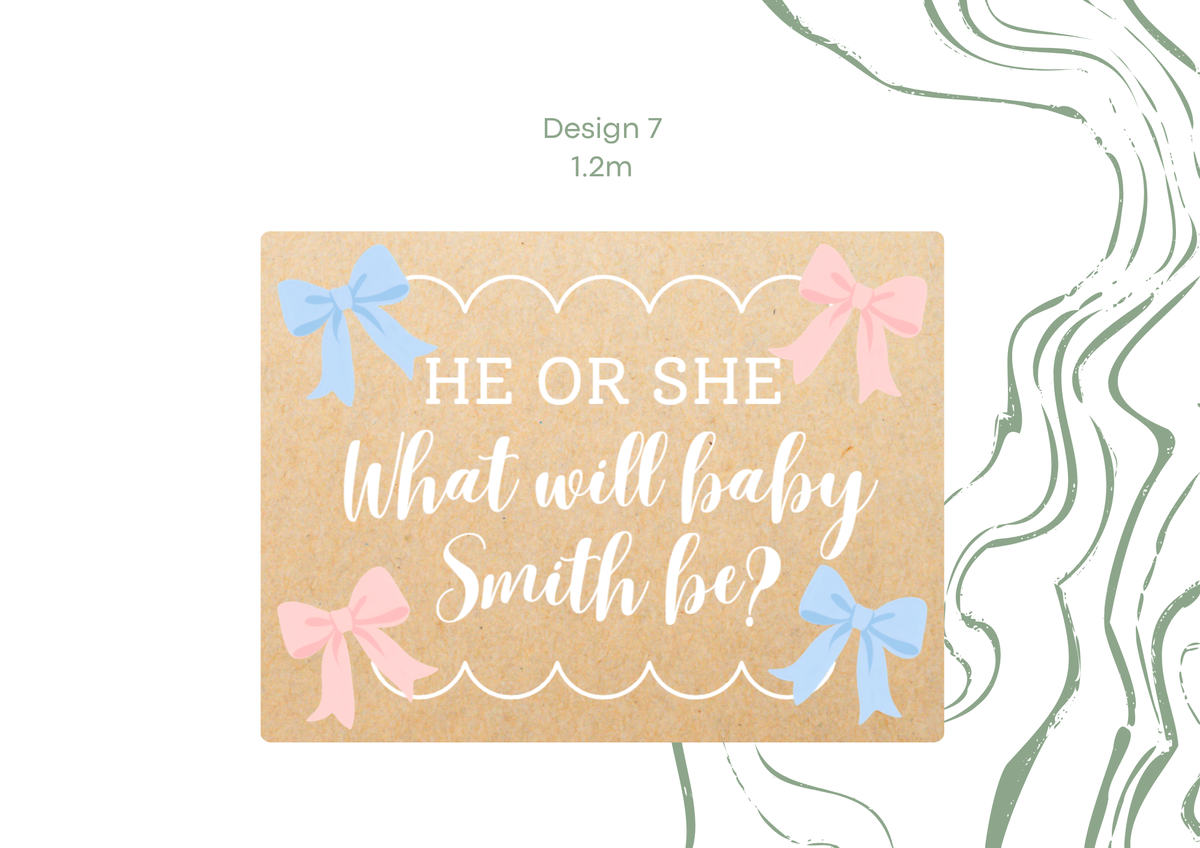 Blue & Pink Baby Shower Banner