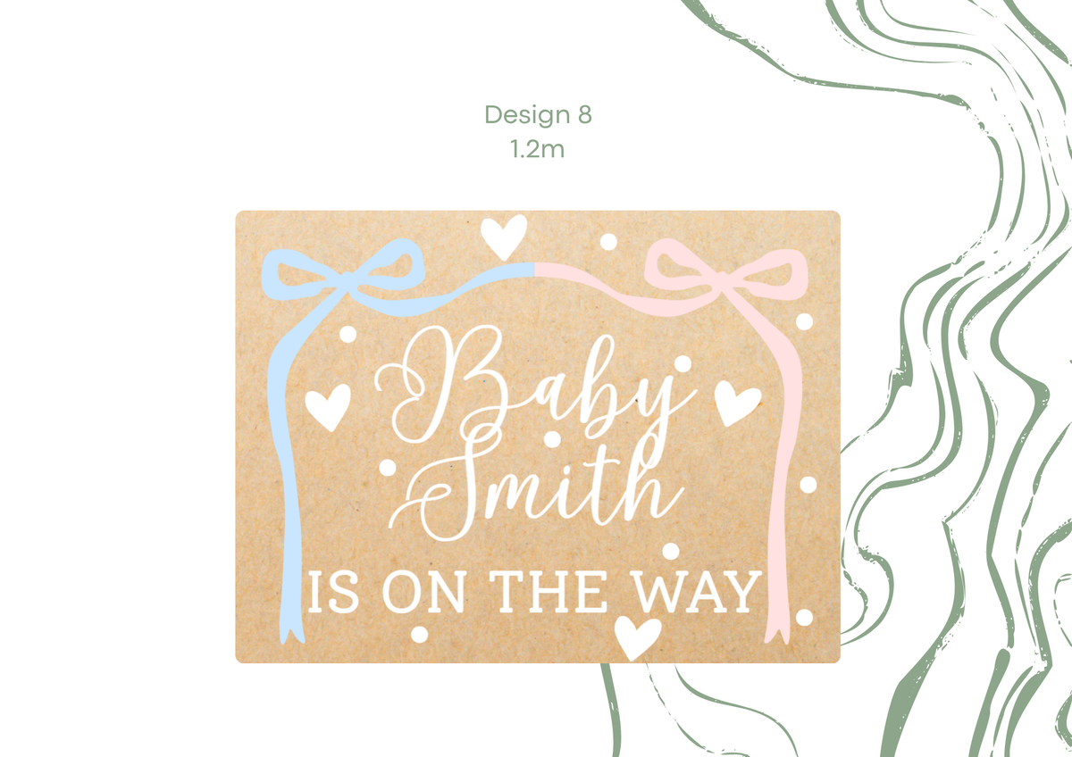 Blue & Pink Baby Shower Banner