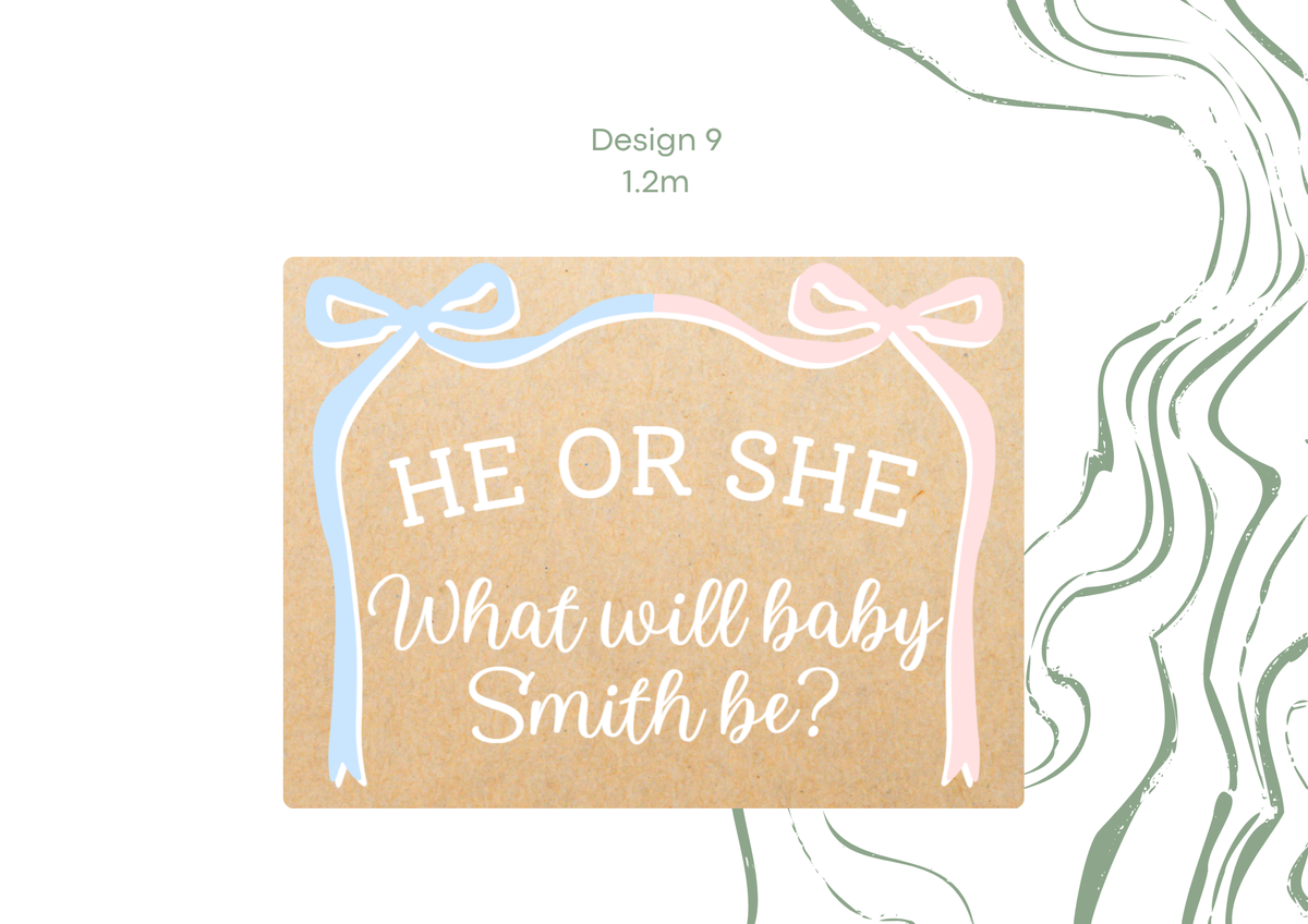 Blue & Pink Baby Shower Banner