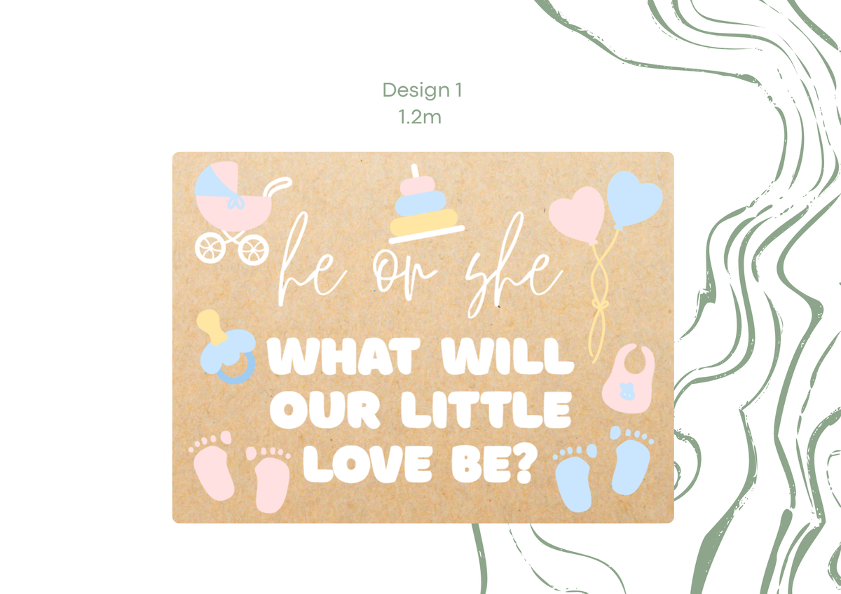 Blue & Pink Baby Shower Banner