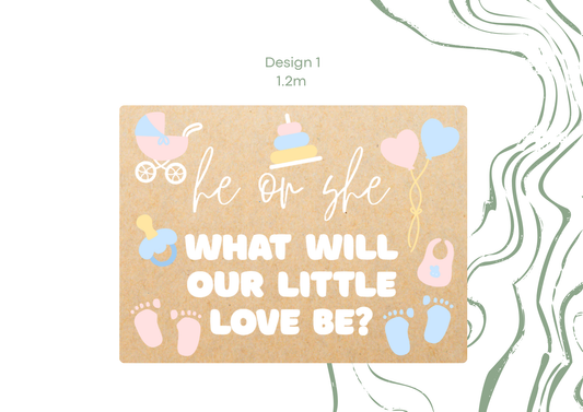 Blue & Pink Baby Shower Banner