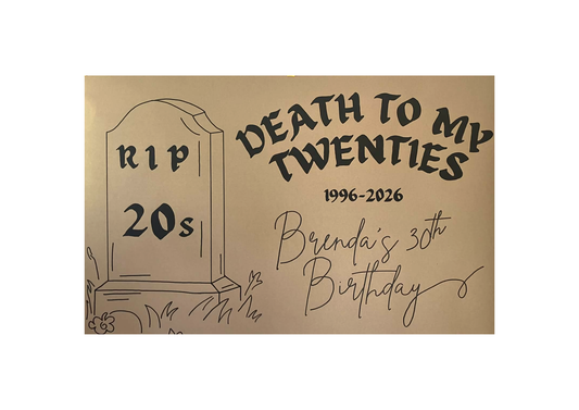 'Death To My' Birthday Banners