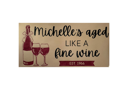 Aged Like A Fine Wine Birthday Banners
