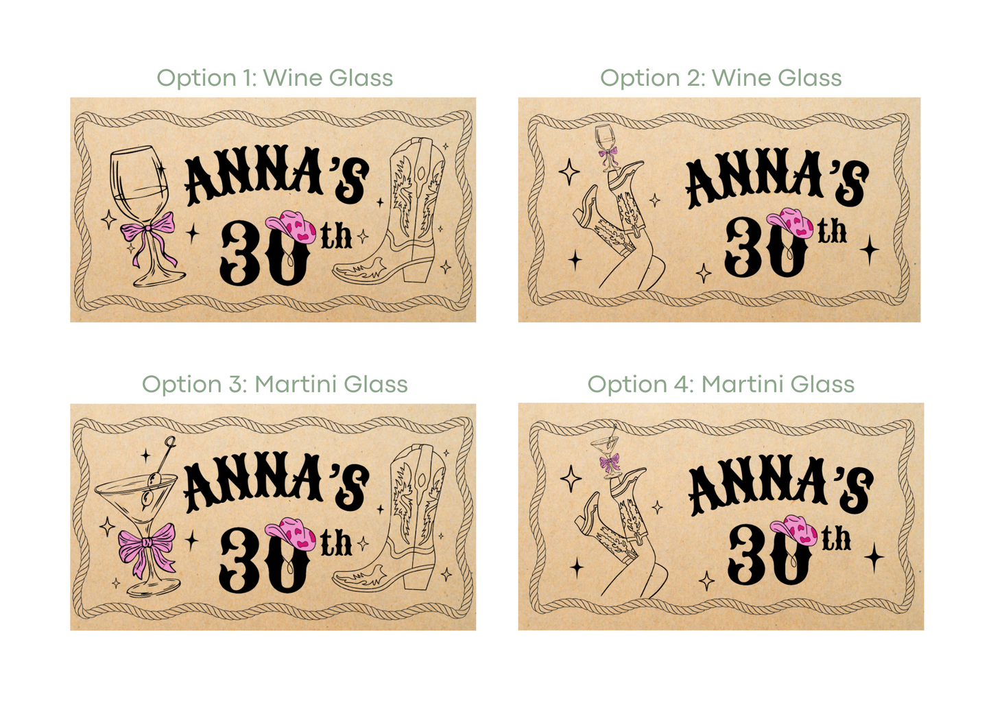 Cowgirl Birthday Banners