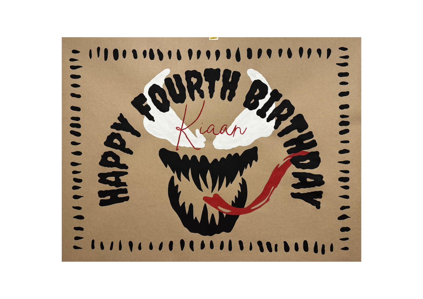 Venom Kids Birthday Banners