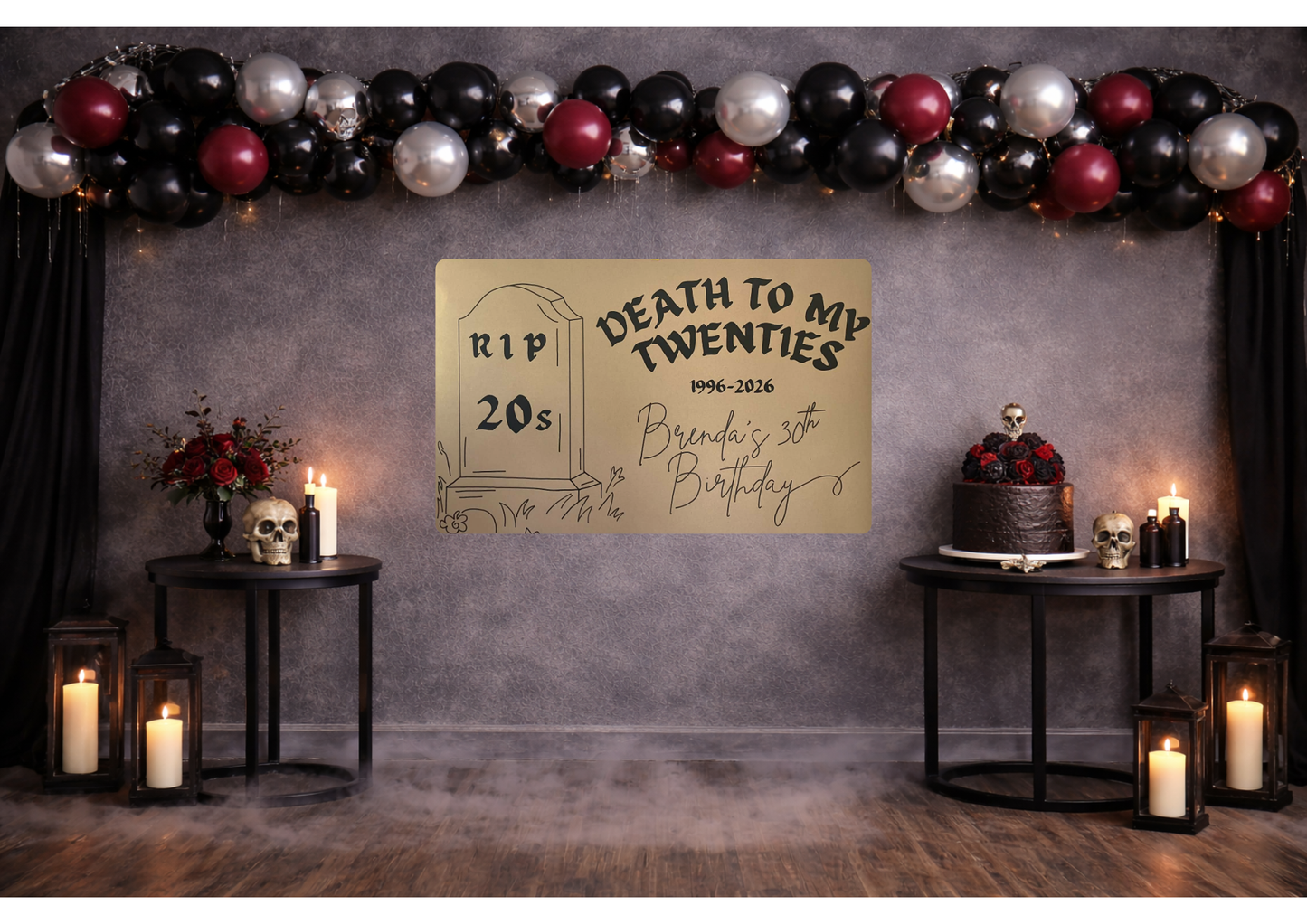 'Death To My' Birthday Banners